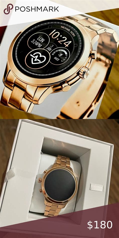 michael kors runway black smart watch|dw7m1 Michael Kors Watch.